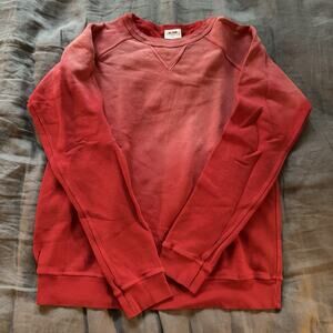 Re/Done Sweatshirt Oversized Crewneck Red Ombre Size XS